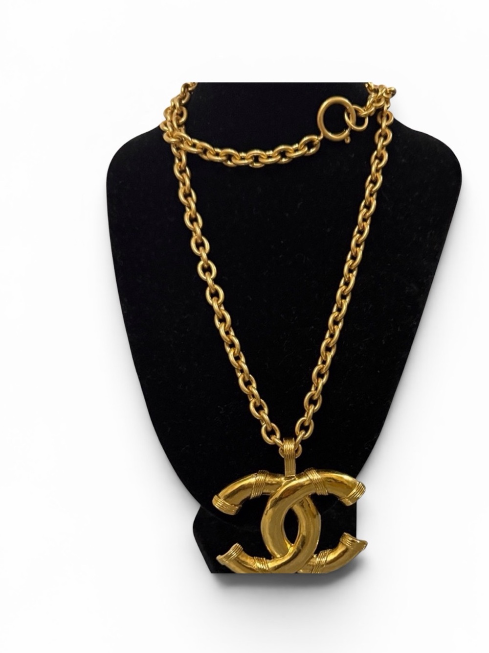 Chanel large pendant necklace